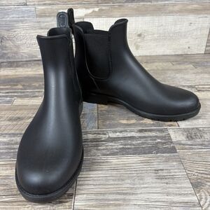 Asgard Rain Boots Women's Size 7.5 (US) 38 (EU) Black Slip-on Boots Ankle